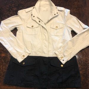 Like new Life in progress color block jacket